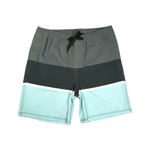 Customized Logo Mens Lightweight Nylon Polyester Blended Fabric Men's Elastic Waist Shorts