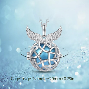 Changda maman à être bijoux ailes d'ange ange carillon appelant Bola harmonie boule collier pour cadeaux de grossesse - Product Image 6