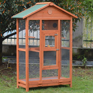 Arka bahçe açık büyük ahşap kuşlar kafes papağan ispinoz bütçeleri kafes - Product Image 2