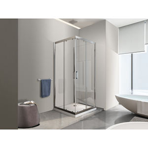 Caja Cabina Ducha 3 Lados Cristal Lateral Fijo + Dos Lados Deslizantes Cristal 6 Mm H 190 Cm 90x120x90 - Product Image 1