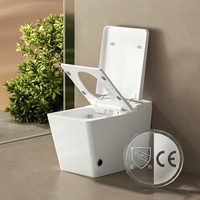 WC intelligent avec capteur de chasse automatique, bidet intégré, WC intelligent Watermark, en céramique, à poser au sol, avec siège chauffant avancé