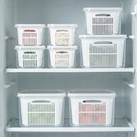 Boîte de rangement pour réfrigérateur en PP de qualité alimentaire, conteneur de préparation culinaire pour fruits, légumes, œufs, organisateur de congélateur