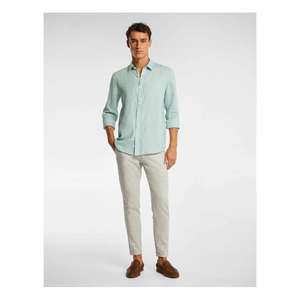 Chemise pour homme, style propre, coupe régulière, tissu doux, conçue pour un confort tout au long de la journée et des looks tendance, en provenance d'Inde - Product Image 4