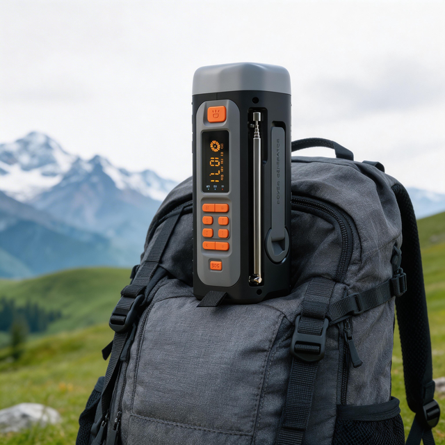 New Model Portable Mini Hand Crank Radio Emergency SOS Flashlight 4500mAh Power Bank Solar FM/AM BT Speaker Plastic Survive Kit