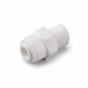 Raccord rapide manuel 1/4 \ "ODx1/8 \" NPTF connecteur enfichable connecteur mâle MC0402 plastique pour pièces de filtre à eau RO - Product Image 2