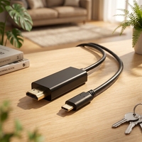 Cable USB-C a HDMI de 18m, 4K 30Hz, con Núcleo de Cobre, Macho a Macho, Fabricación OEM/ODM