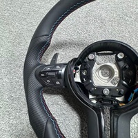 Volant en cuir noir pour BMW F10 F20 F30 F80 E60 E90 E92 F01 F11 F22 F30 F35 F31 E70 E71 F15 F16 M5 M3 M4 F82 X3 X5
