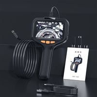 Endoscope P200 à double caméra 8 mm, 1080P Full HD, écran LCD numérique 4,3 pouces avec 9 LED pour canalisations et tuyaux domestiques