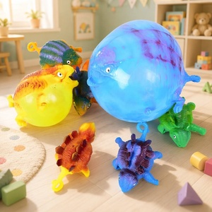 Jouet à presser gonflable <span class=keywords><strong>dinosaure</strong></span> TPR, balle anti-stress animal gonflable, nouveauté bulle rebondissante, jouet sensoriel pour enfants, décompression, vente en gros - Product Image 1