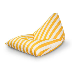 Chaise de pouf d'extérieur à usage de bar, banc et canapé latéraux de <span class=keywords><strong>piscine</strong></span> en triangle pour les zones de <span class=keywords><strong>piscine</strong></span>-Remplisseur de pouf durable et élégant - Product Image 1