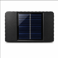 Lampes solaires d'extérieur à double filament, détecteur de mouvement, étanches, à fixer au mur, pour jardin, véranda, patio, clôture, décor LED chaud