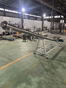 Transportador de tornillo móvil de acero inoxidable personalizado para el transporte de café en polvo cacao en polvo y granos de café - Product Image 4