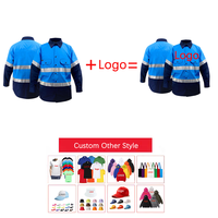 Chemise de travail à manches longues pour homme, vêtements de travail réfléchissants à haute visibilité, uniforme de travail, impression de logo personnalisé