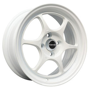 Fonyee pour ENKEI 15 16 pouces 4x100 blanc Concave 6 rayons 4 trous de roue Huecos Mag aluminium large roues de voiture Auto Rines jantes Jantes - Product Image 1