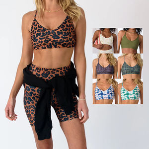 Taille haute Stretch Activewear Yoga Set Femmes Personnalisé Imprimé Léopard Haute Qualité Sport Soutien-Gorge Leggings Gym Workout Outfit - Product Image 6