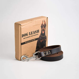 Entrenamiento para correr Correa de cuero real Premium para mascotas Correa de entrenamiento y para caminar Correa trenzada para perros - Product Image 4