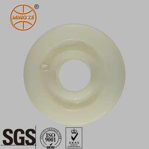 Mingze <span class=keywords><strong>NW</strong></span> Maßgefertigte 5*2 Zoll Weiße Massive Nylon Extra Harte Lenkrollen Kraftsparend Hochbelastbar 1 Jahr Garantie für Transportwagen - Product Image 3