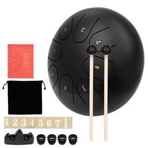 8 notas C-key 6 pulgadas <span class=keywords><strong>Mini</strong></span> tambor de lengua de acero Mano Pan Drum Instrumento de percusión con <span class=keywords><strong>baquetas</strong></span> para educación musical - Product Image 1