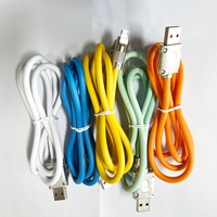 Kabel Data USB Type-C Micro Android Pengisian Cepat 3/6/10ft 1/2/3m Zinc Alloy LED TPE Big OD 5A 120W untuk Pengisi Daya iPhone Samsung
