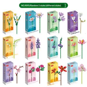 Bloques de Construcción de Partículas Pequeñas de la Serie Bouquet de Lele Brothers, Tema de Animales Educativos y Naturaleza, 40 Piezas, Compatibles con una Marca Determinada - Product Image 6