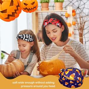 Lvdi 2025 Neuestes Halloween Luxus-Haarband Modisch Bequem Atmungsaktiv Polyester Mischfarben Vier Jahreszeiten Sport Yoga Party - Product Image 4