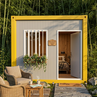 Casa Modular Desmontable para Glamping, Cabaña de Resort, Bajo Costo de Transporte