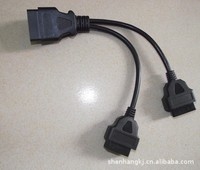 Cable de Extensión en Y ELM327 OBD2 1 a 2 para Escáner de Diagnóstico de Automóviles L641