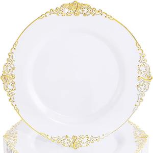 175 pièces jetables PS <span class=keywords><strong>vaisselle</strong></span> en plastique dur Transparent noir Phnom Penh soulagement couteau décoratif ensemble de café pour les fêtes de vacances - Product Image 5