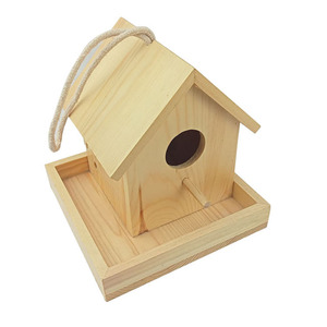 Comedero de Madera para Pájaros, Colgante, para Observar Pinzones, Cardenales, Pájaros Pequeños, Oropérs, Decoración de Jardín - Product Image 5