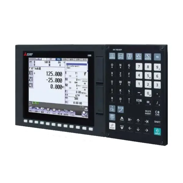 새로운 CNC 컨트롤러 패널 미쓰비시 FCA70PJ-2BVU M70 미쓰비시 plc fx3g 60m plc 400 전자 디지털 입력