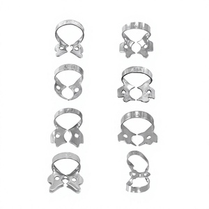 Ensemble professionnel de pinces à caoutchouc dentaire en acier inoxydable, 8 pinces endodontiques Brinker universelles pour tissus gingivaux, instruments chirurgicaux CE - Product Image 1