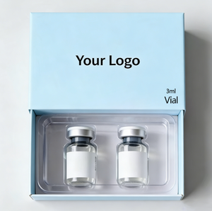 Scatola Olografica Personalizzata con Logo per Confezioni di Medicinali Impermeabili 2ml/3ml/10ml, Etichetta e Scatola per Peptidi, 1 Confezione 2 Fiale, Vassoio in Plastica - Product Image 3