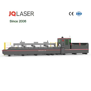 JQ Laser New Design Steel Pipe Laser Cutting Machine 7m Stainless Metal Tube Fiber Laser Cutting Machine