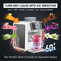 HONEYICE Machine à glace pilée et à glaçons automatique 2-en-1 pour usage domestique, capacité 25 kg, 110V/220V, certifiée CE/ETL/GS, pour cocktails