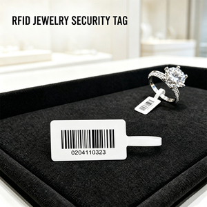 ป้ายกันขโมย RFID 860-960MHz สำหรับร้านค้าปลีกเครื่องประดับ E-Bit  แบบนิ่มเคลือบกระดาษ ขนาด 11x42 มม. สำหรับแหวน สร้อยคอ ต่างหู - Product Image 1