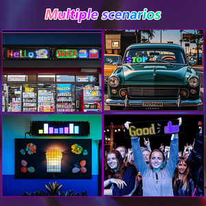 Hot bán xe tải cửa sổ mắt <span class=keywords><strong>led</strong></span> Board app điều khiển trang trí màn hình điện tử - Product Image 6