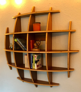 Estante de Pared Rectangular de Madera Personalizable, Mueble Geométrico Colgante para Oficina, Sala de Estar, Cocina y Baño - Product Image 6