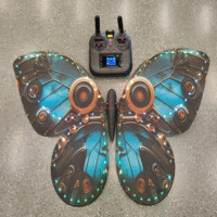 Dron Mariposa JIN PENG con Luces RGB Cambiantes, Juguete Volador Intermitente para Bodas y Fiestas