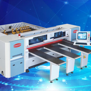 Scie à panneaux CNC horizontale automatique intelligente de haute précision à grande vitesse <span class=keywords><strong>Multicut</strong></span> pour le travail du bois, gain de temps - Product Image 1
