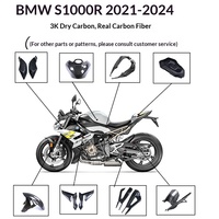 Déstockage Usine MXMOTOGP Panneaux de Carrosserie en Fibre de Carbone Polie pour S1000R 2021+ Modifications Moto Transfrontalières