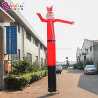 Tube gonflable amusant, publicitaire personnalisé, Père Noël gonflable dansant, Sky Dancer extérieur, Air Dancer de Noël gonflable