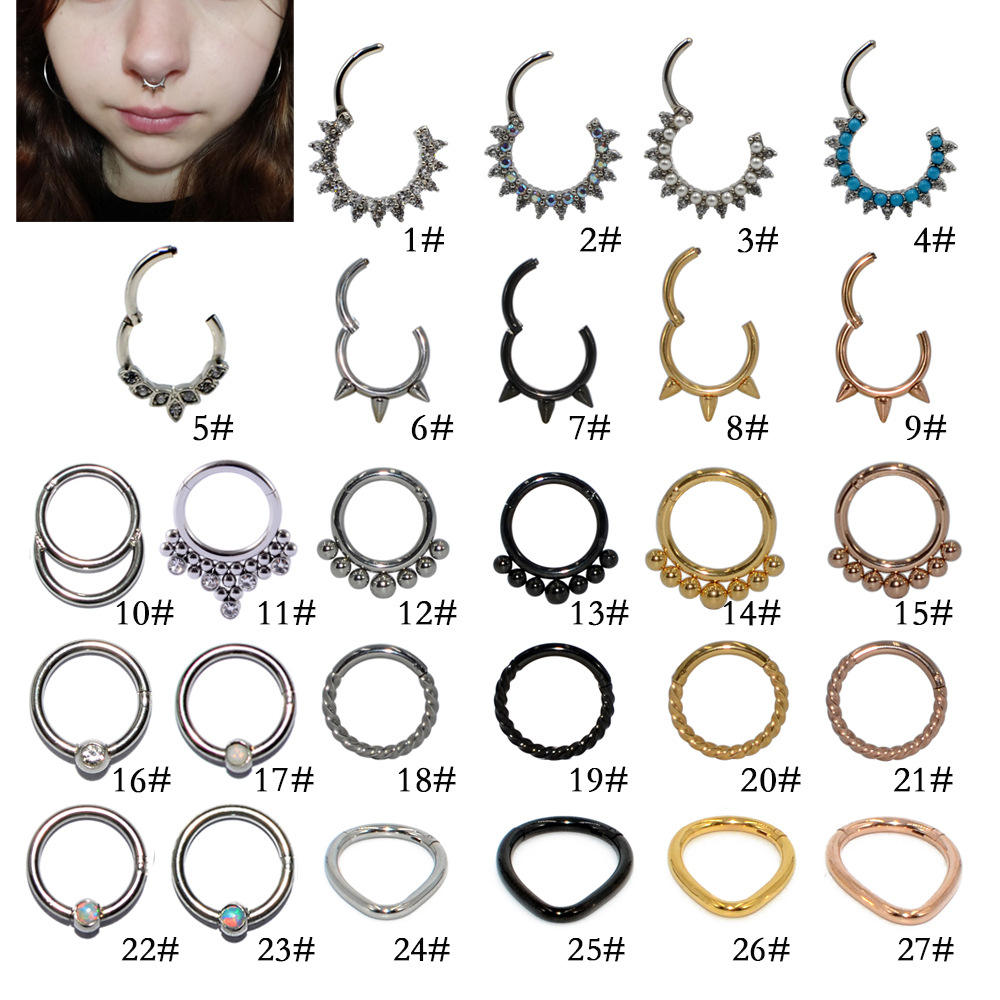 Earring Types Of Piercing Jewelry Different Types Of Septum