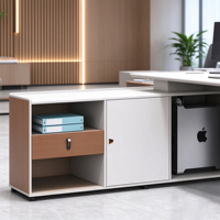 Nouvelle table de direction en bois réglable et durable, style moderne, de la marque Mingle Factory, pour bureau de direction ou de superviseur.