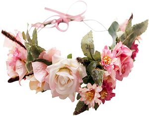 MH-0121 Réglable Fleur Couronne Bandeau Halo Couronne Florale Guirlande Coiffe pour maternité photo Mariage robe enceinte - Product Image 3