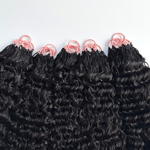 Tresses au crochet en cheveux humains, bouclées birmanes, noires naturelles, douces et rebondissantes pour des coiffures tressées - Product Image 3