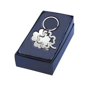 Llavero de Trébol de Cuatro Hojas, Amuleto Metálico, Símbolo de la Suerte, Regalo para Hombres y Mujeres, Accesorio Promocional - Product Image 2