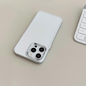 Funda para Teléfono 17 Pro Max Plateada Electrochapada, Estilo Metálico con Marco para Fotos, Compatible con iPhone 11, 12, 15, Funda Suave - Product Image 6