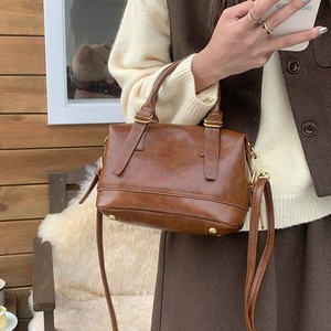 Women's <b>Pillow</b>-<b>Shaped</b> Handbag Brown Black Zipper Closure Shoulder Crossbody Bag Everyday Outfits Fall 2024 - Product Image 2