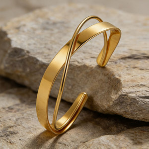 Brazalete de Hierro Electrochapado Estilo Bohemio con Joyería de Boda para Mujer, Anillos de Brazo Ajustables de Geometría Irregular - Product Image 6