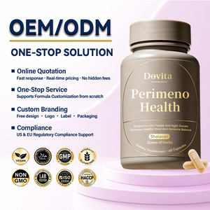 Wholesale Private Label Women <b>Menopause</b> Support Capsules Natural Herbal Extract Formula Non-GMO Bulk B2B Manufacturer Supply - Product Image 1
